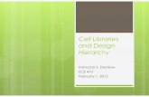 Cell Libraries and Design Hierarchy Libraries and... · primitive library cells added as to higher level cells to create more complex logic functions ... standard cell pitch
