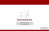 Debt Investor Presentation - indusind.com · Debt Investor Presentation June 2017. IndusInd Bank ... West Bengal 5% Sikkim 0% ... Project Finance