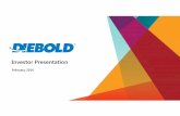 Diebold Investor Presentation - February 2016 · 2 Use of non-GAAP financial information Diebold has included non-GAAP financial measures in this presentation to supplement Diebold’s