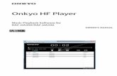 Onkyo HF Player · Onkyo HF Player Music Playback Software for DAC-HA300/DAC-HA200 OWNER'S MANUAL