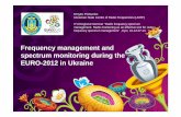 Frequency management and spectrum monitoring during … · Frequency management and spectrum monitoring during the EURO-2012 in Ukraine ... admission to the stadia