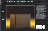 kef.comkef.com/uploads/files/en/museum_pdf/80s/Caprice_II.pdf · CAPRICE 11 KEF CAPRICE 11 is a high-quality bookshelf loudspeaker offering amazing realism from a compact, ... little