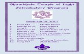 Shambhala Temple of Light Introductory Program · Shambhala Temple of Light Introductory Program ... violet flame spheres, the ... I call for the multiplication of my violet flame