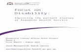Focus on disability: Improving the patient journey at .../media/Files/Corporate/ge…  · Web viewSouth Metropolitan Health ServiceFocus on Disability: Improving the patient journey