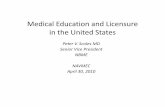 Medical Education and Licensure in the United States · Medical Education and Licensure in the United States ... 4 yrs 4 yrs 3-8 yrs 7-10 yrs ... – International graduates must