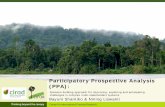 Participatory Prospective Analysis (PPA) · Participatory Prospective Analysis (PPA): Scenario building approach for improving, exploring and anticipating challenges in complex multi-stakeholders