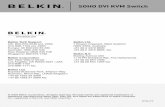 SOHO DVI KVM Switch - Belkincache- · ... 1933 35 2000 +44 (0) 1933 31 2000 fax Belkin Ltd. 7 Bowen Crescent, West Gosford NSW 2250, Australia +61 (0) 2 4372 8600 +61 (0) 2 4372 8603