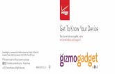 Get To Know Your Device - Verizon Wireless · • You can also use the GizmoHub app to turn off your GizmoGadget from your smartphone. Activating Your GizmoGadget 5 1.
