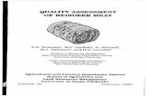QUALITY ASSESSMENT OF REINDEER MEAT ASSESSMENT OF REINDEER MEAT R.B, Swanson1, ... (Pearson and Lewis, ... Chuck blade roast (USDAChoiee) 58.2 24.4 16.6 Chuck blade roast ...