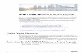 VLAN RADIUS Attributes in Access Requests - cisco.com · Command or Action Purpose Exitscommonfilterlistconfigurationmodeandreturnsto globalconfigurationmode. exit Example: Device(config-com-filter-list)#exit