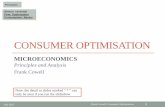 CONSUMER OPTIMISATION - London School of …darp.lse.ac.uk/presentations/MP2Book/OUP/ConsumerOptimisation.pdf · The same consumer optimisation problem can be seen ... function determine