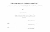 Transportation Asset Management - Hunter Collegejochen/BalaAbokiThesis.pdf · Transportation Asset Management: ... Its application in the private sector is ... The business model