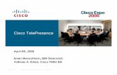 Cisco TelePresence · Presentation_ID © 2008 Cisco Systems, Inc. ... component of IBM Global Technology Service's Converged Communications portfolio. IBM full life cycle services