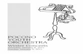 POCONO YOUTH ORCHESTRApocono-youth-orchestra.org/programs/Program_W11.pdf · Students will be asked to perform a prepared solo piece ... Porgy and Bess Medley George Gershwin ...