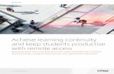 Achieve learning continuity and keep students productive ... · White Paper citrix.com/education Achieve learning continuity and keep students productive with remote access 4 Starting