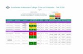 Southeast Arkansas College Course Schedule - Fall … · Southeast Arkansas College Course Schedule - Fall 2018 ... Rotation TECH-1026 ... Principles/Biology BIOL-1464-01