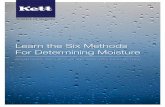 Learn the Six Methods For Determining Moisture - Kettblog.kett.com/hs-fs/hub/173270/file-2496654055-pdf/docs/kett_six... · Learn the Six Methods For Determining Moisture ... moisture