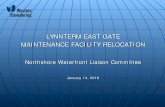 LYNNTERM EAST GATE MAINTENANCE FACILITY … · Lynnterm East Gate Maintenance Facility and Equipment Relocation ... • Erosion & Sediment Control; Spill Prevention & Emer gency Response;