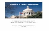 INSTRUCTIONS FOR PREPARING 5 YEAR STRATEGIC ... - lbo… · Strategic Planning Template for Mississippi State Government, Appendix II 24 Summary of Strategic ... Plan will be submitted