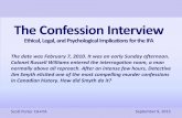 The Confession Intervie · Scott Porter CA•IFA September 9, 2013 The Confession Interview Ethical, Legal, ... KPMG retained; and