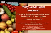 The rising importance of locally-grown food in the … Local Food... · The rising importance of locally-grown food in the U.S. food system ... direct to consumer sales of edible