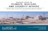 Working Group on Climate, Nuclear, and Security Affairs · influencing nuclear materials risks and the international norms that ... 2009 2010 2011 ... to training and ...