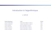 Introduction à l’algorithmique - info.univ-angers.frbasseur/Algo/introAlgo1314.pdf · 3 – Traduire cet algorithme en langage de programmation 4 ... En PASCAL, on ne tient pas