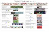 British Columbia 2018 - rowbyrowexperience.com · british columbia 2018 page 1 dancing quilts 195b birch avenue 100 mile house bc v0k 2e0 250-395-4227 huckleberry's fabrics inc 1930