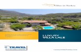 Download a brochure. - Villa Lale · BROURE 1 LUXURY VILLA LALE SLEEPS 5/6 | PRIVATE POOL BOZBURUN PENINSULA TURKEY LuxuryVillasTurkey.com