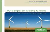 10 Steps to Going Green - APICS - Winnipeg Chapter - …apics.mb.ca/images/downloads/Education/going_green.pdf · 10 Steps to Going Green Real methods for making your business more