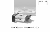 High Pressure Gear Motors KM 1 - Process Pump … · Construction of High Pressure Gear Motors, Series KM 1 2 KRACHT GmbH · Postbox 1420/1440 · D-58774 Werdohl · Phone 0049 (2392)
