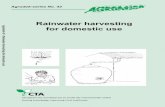 Agrodok-43-Rainwater harvesting for domestic use · The AGRODOK-SERIES is a series of low-priced, practical manuals on small-scale and sustainable agriculture in the tropics. ...