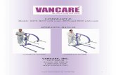 VANDER II Operating Manual - Vancare LIF… · OPERATING MANUAL VANDER-LIFT II™ B450 VANDER-LIFT II™ B600 ... Be non-weight bearing or unpredictably able to bear weight in his