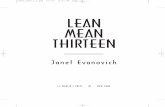 Lena Mean Thirteen - Janet Evanovich · No part of this book ... was wearing big fake-fur Sasquatch boots, ... Lena Mean Thirteen ...