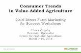 Consumer Trends in Value-Added Agriculture Beef and Grassfed... · Consumer Trends in Value-Added Agriculture ... “Local Food” is a Trend ... 10.House-made/artisan ice cream