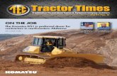 ON THE JOB - tectractortimes.com · The Komatsu D51 is preferred dozer for contractors in northwestern Alabama expanded into other excavation-related fields such as digging ponds,