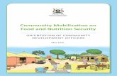Community Mobilisation on Food and Nutrition Security ... · These training materials are made possible by ... Orientation of Community Development Officers 4 ... Orientation of Community
