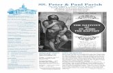 SS. Peter & Paul Parish - stsppchurch.files.wordpress.com · camel skins and ate grasshoppers, ... Eddie Hoff, Kathryn Schuster, ... Nancy Harris 11 a.m. Diane & Gary Brimer Marcheta