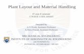 Plant Layout and Material Handling - iare.ac.inMH_PPTs.pdf · CORELAP. CRAFT. CRAFT PROCEDURE . Quadratic Assignment Problem (QAP) • The more common Mathematical Formulation for