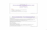 Lectures 17 Groundwater contamination and remediation · Remediation methods and examples ... particulates and volatile organic compounds -VOC ... chlorine compounds. These polyfunctional