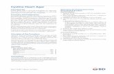 Cystine Heart Agar - Becton Dickinson · Difco™ & BBL™ Manual, 2nd Edition Cystine Heart Agar Intended Use Cystine Heart Agar is used with hemoglobin for cultivating Francisella