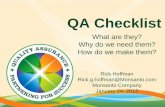 QA Checklist - NAICC meeting 2013/QA Checklists R... · 5 Checklists Examples To Do List Shopping List 2009 Airbus A320 landing in Hudson River Sullenberger and Skiles used checklists