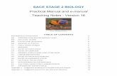 SACE STAGE 2 BIOLOGY - South Australian Science … · SACE STAGE 2 BIOLOGY Practical Manual and e-manual Teaching Notes - Version 16 Trichoglossus rubritorquis (Rainbow lorikeet)