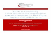 Guide to Completing OSHA Outreach Training Reports …ies2.ies.ncsu.edu/osha/trainers/cardrequest/OSHACardOrdering... · Guide to Completing OSHA Outreach Training Program Reports