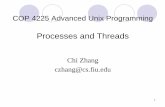 Chi Zhang czhang@cs.fiuczhang/teaching/cop4225/slides/Process.pdf · Processes and Threads Chi Zhang czhang@cs.fiu.edu. 2 ... in turn create other processes, forming a tree of processes.
