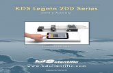 KDS Legato 200 Series - KD Scientific Legato 200 Series... · KDS Legato 200 Series USER’S MANUAL Publication 5617-002 Rev 2.0  KDS LEGATO 200 SERIES