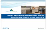 Water Efficiency Management Guide Residential Kitchen … · Water Efficiency Management Guide Residential Kitchen and ... card-operated models. ... equipment operating efficiently