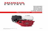Technical Manual · GX240 • GX270 • GX340 • GX390 (UT2/RT2) Technical Manual 2 © 2010 American Honda Motor Co., Inc — All Rights Reserved INTRODUCTION Honda …