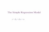 The Simple Regression Model - Web.UVic.caweb.uvic.ca/~mfarnham/345/T2notes.pdf · In the simple linear regression model, ... Example: If everyone in the population has the same education