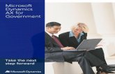 Microsoft Dynamics AX for Governmentdownload.microsoft.com/download/1/2/9/1294E659-89BF-48E2-AFBC... · Microsoft Dynamics AX for Government 2 ... with low start-up costs and shortened